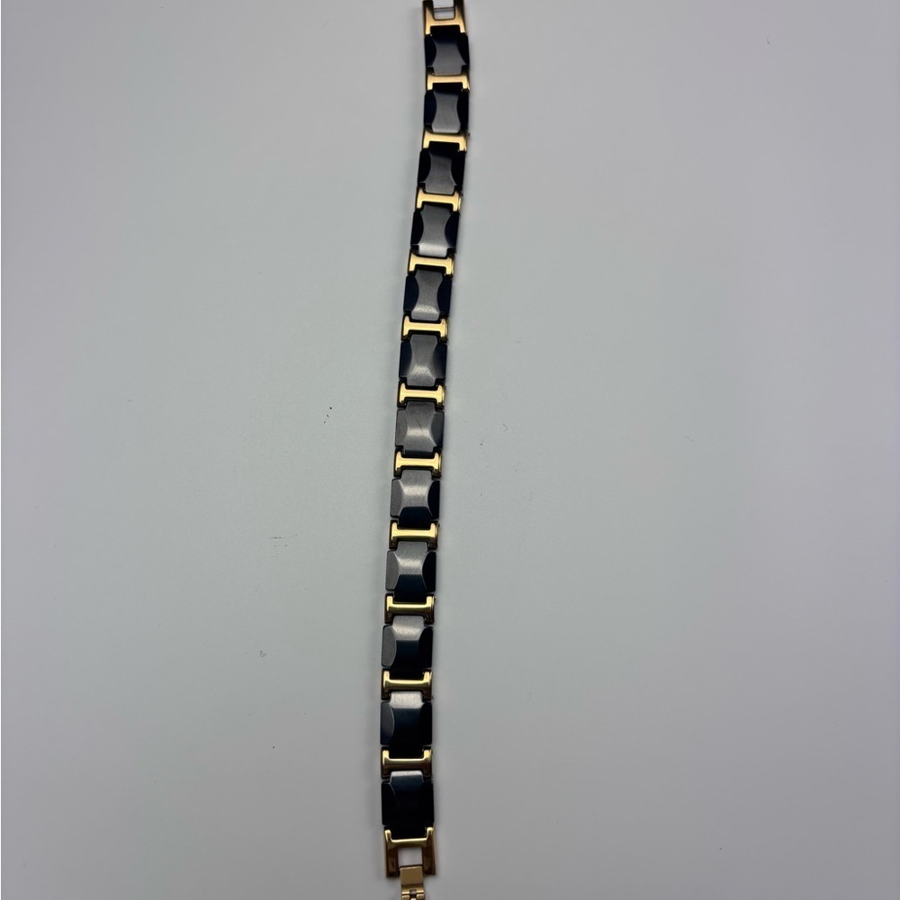 Men’s Gold and Black Chain Bracelet